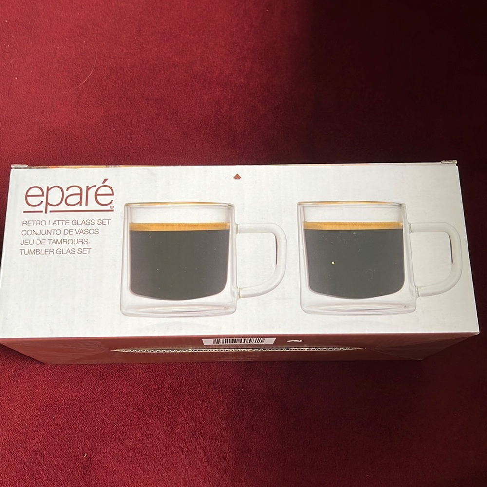 Retro Latte Glass Set